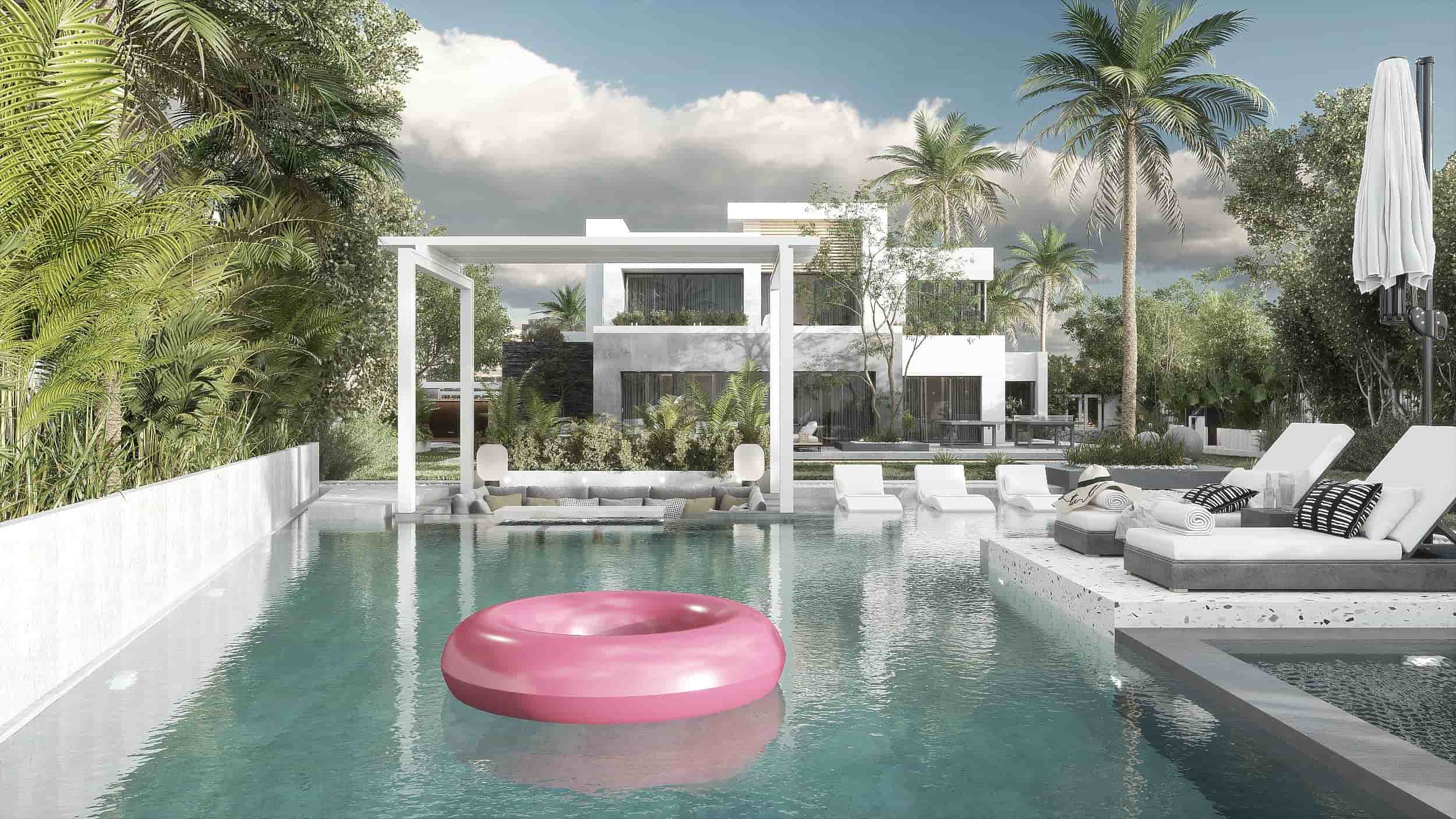 Hacienda Bay - Standalone villa lagoon view